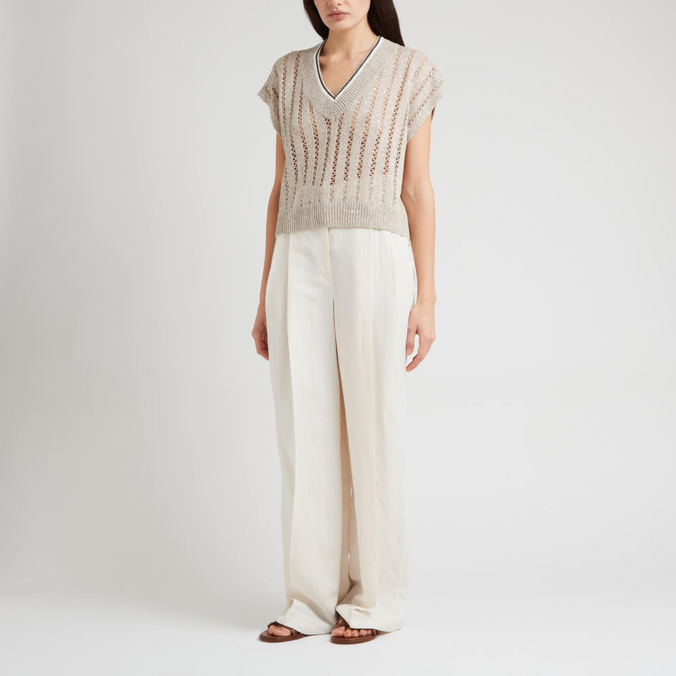 Beige cashmere sweater