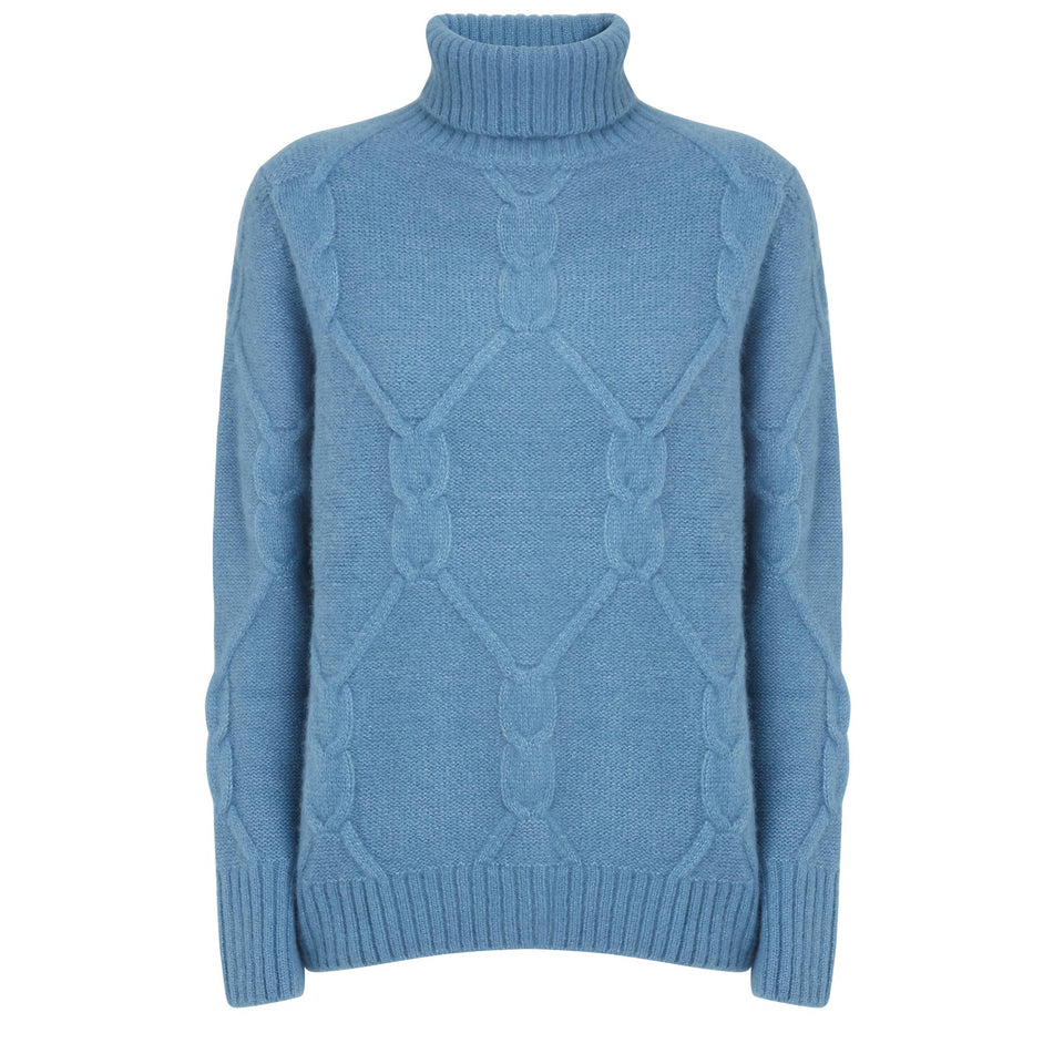 Maglione in cashmere blu