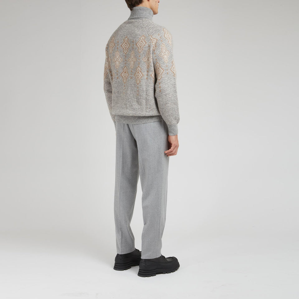 Dolcevita in lana grigio