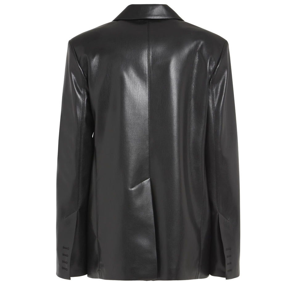 Giacca "Karo" in eco pelle nera - GIO MORETTI