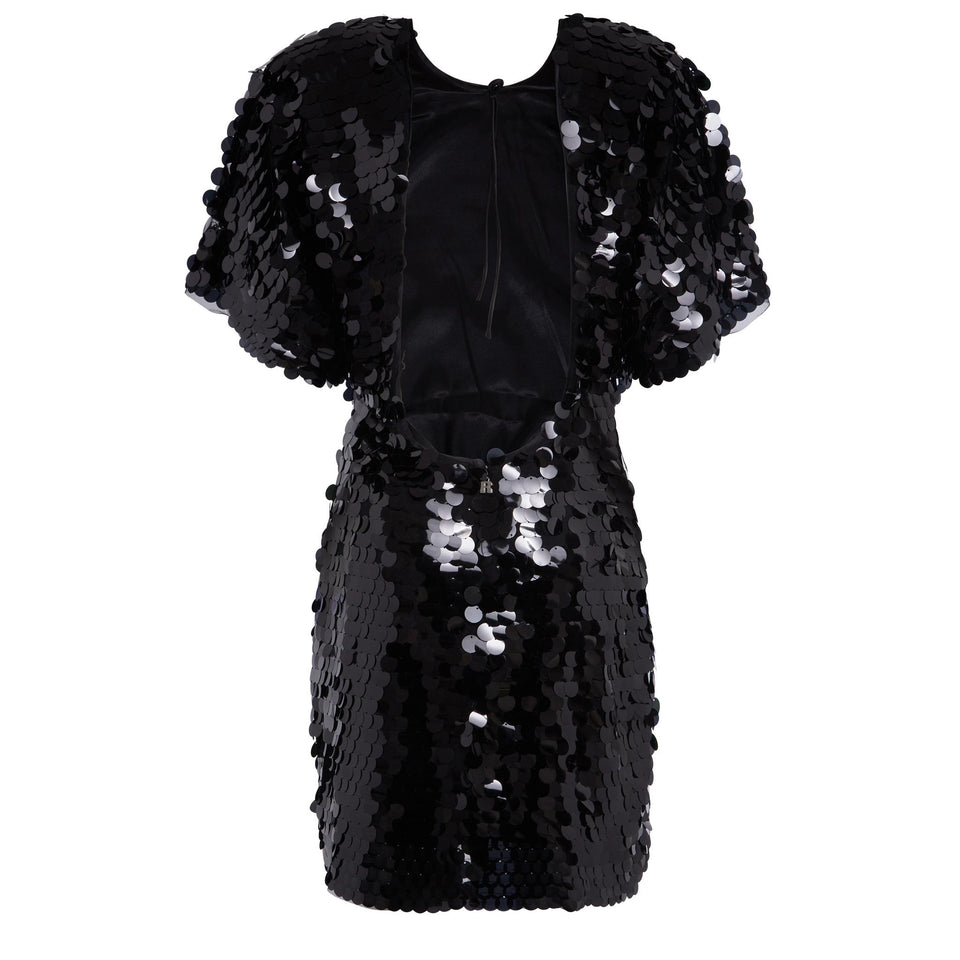 Abito "Jasy" in paillettes nero - GIO MORETTI