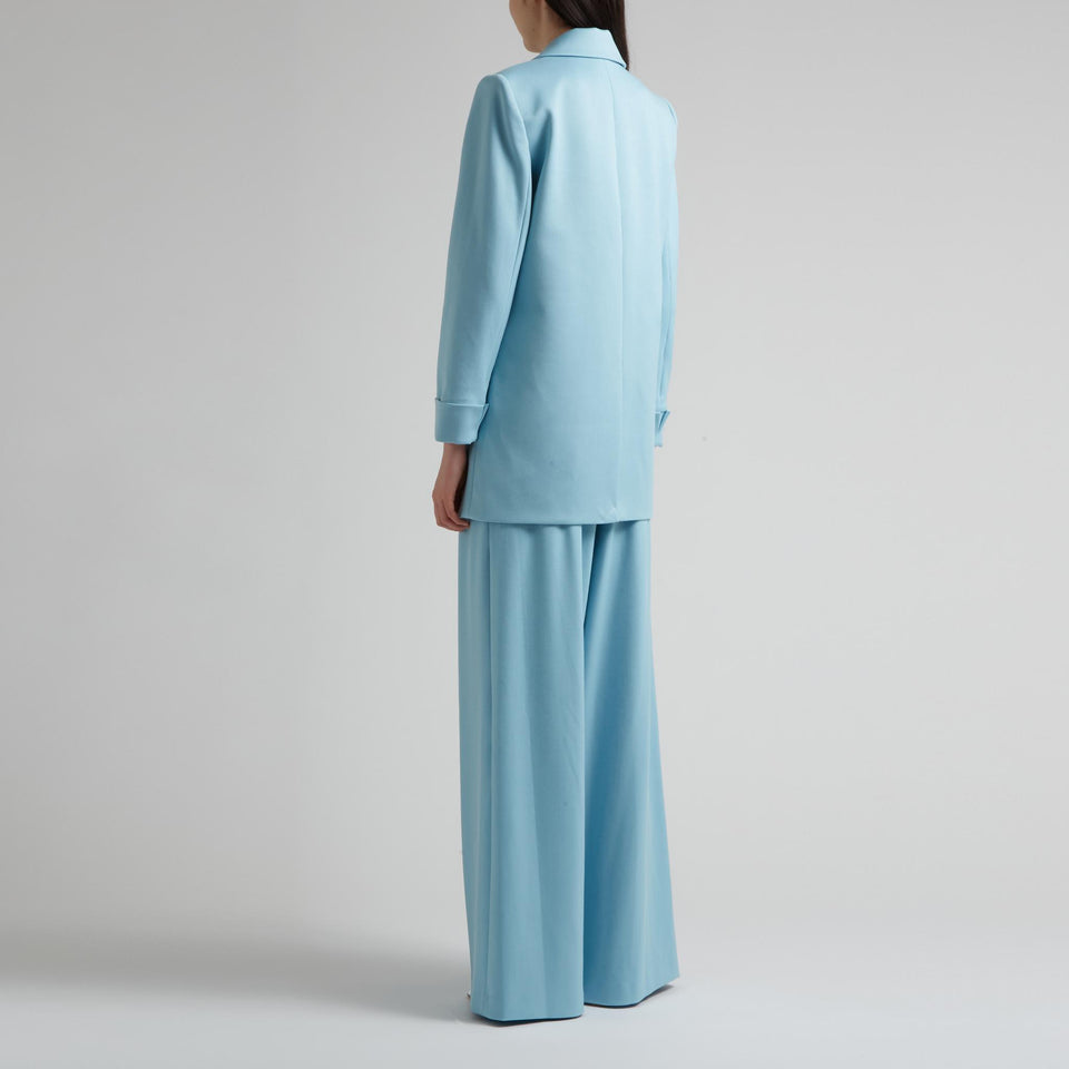 "Margot" blazer in light blue fabric