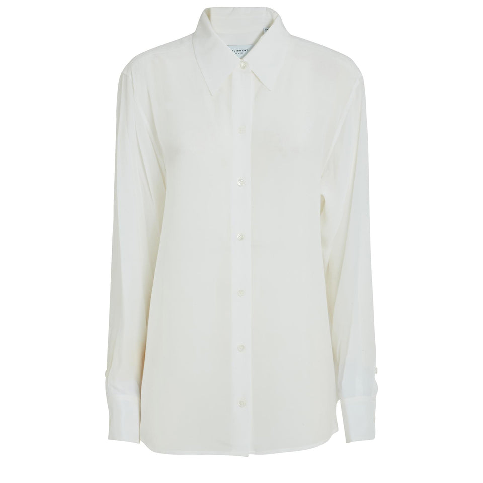 White silk shirt