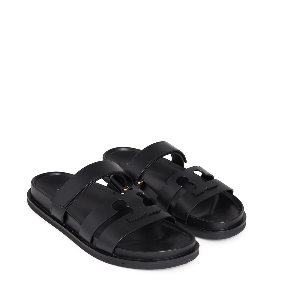 Sandalo "Ines" in pelle neri 161636 006 TORY BURCH 