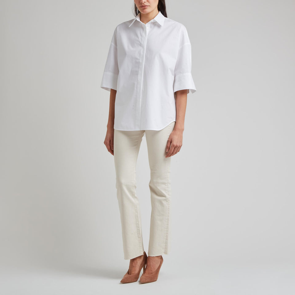 Camicia in cotone bianca