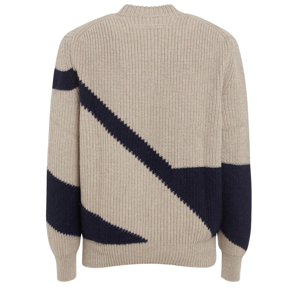 Maglia in cashmere beige