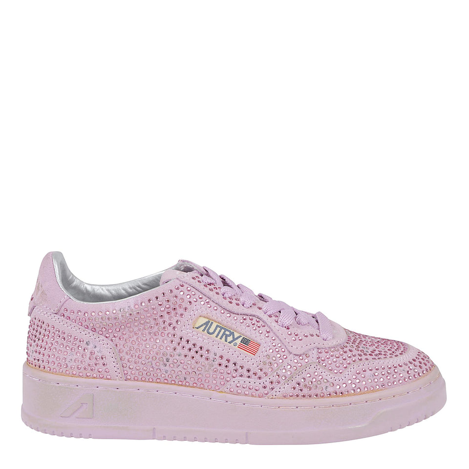 Sneakers ''Medalist Low'' in suede rosa AULW-NA04 LAVANDER AUTRY 
