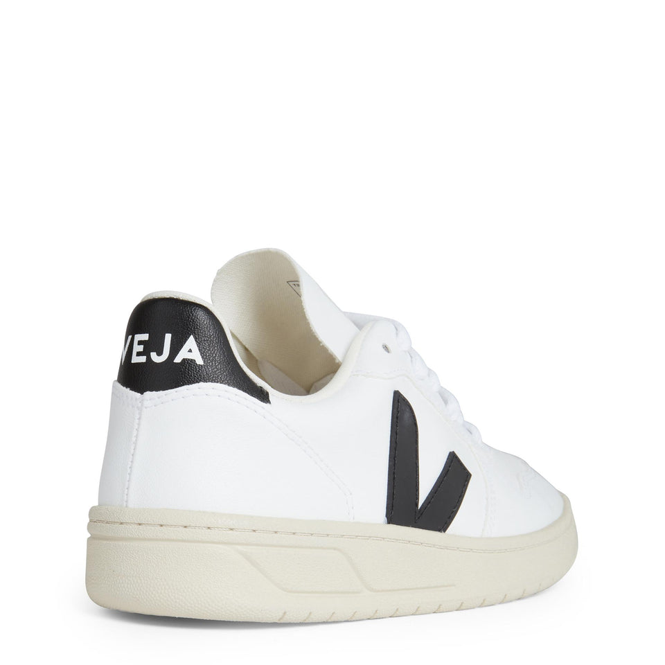 Sneakers ''Chromefree'' in pelle bianca e nera VX0702901 WHITE-BLACK VEJA 