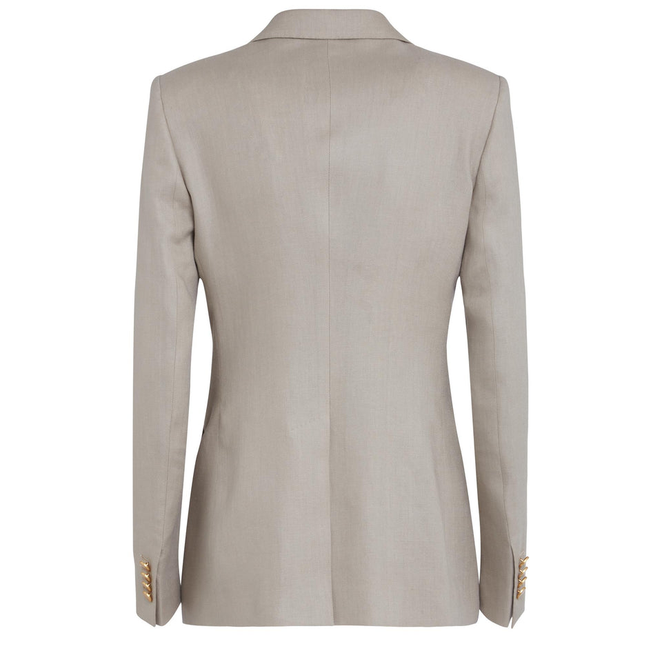 Giacca doppio petto ''J-Parigi'' in tessuto beige