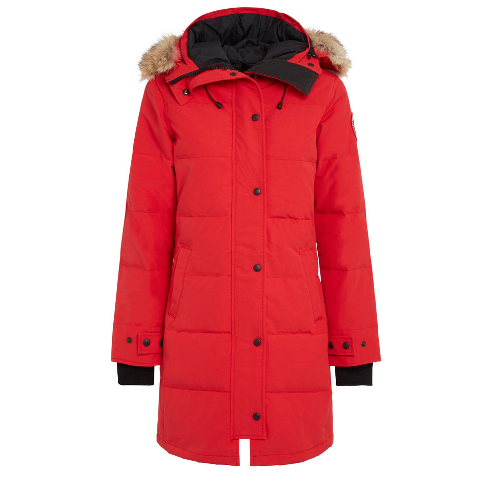 Parka "Shelburne" in tessuto rosso - GIO MORETTI