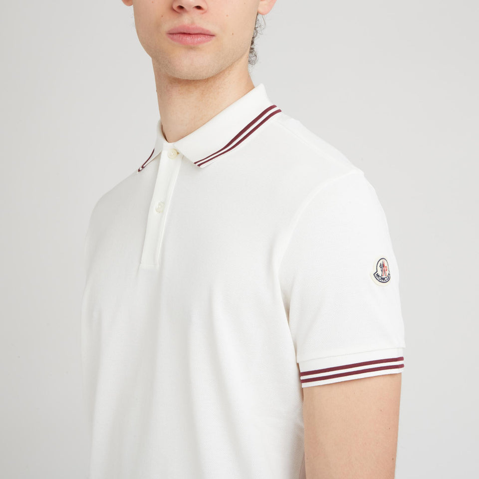 White cotton polo