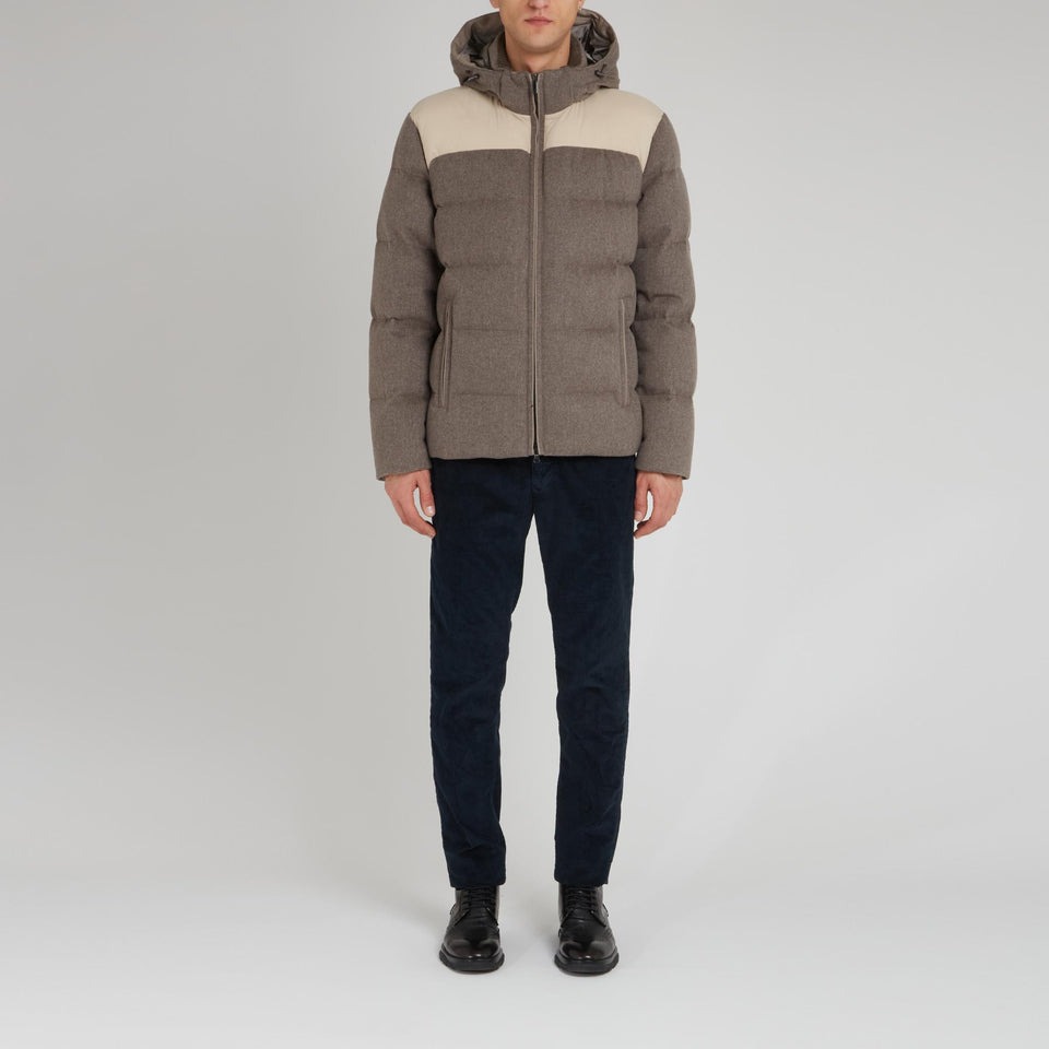 Piumino in cashmere Loropiana beige