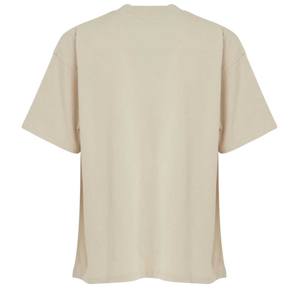 Beige cotton T-shirt