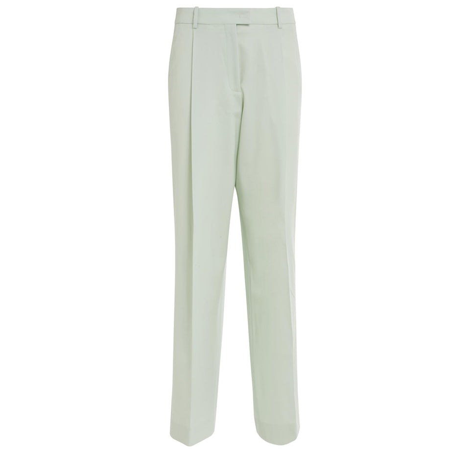 Pantalone in lana verde