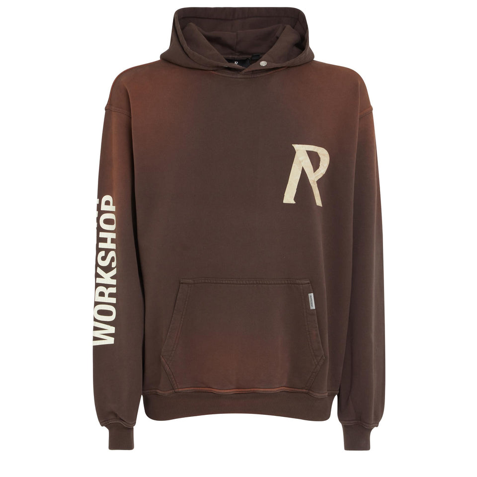Brown cotton sweatshirt