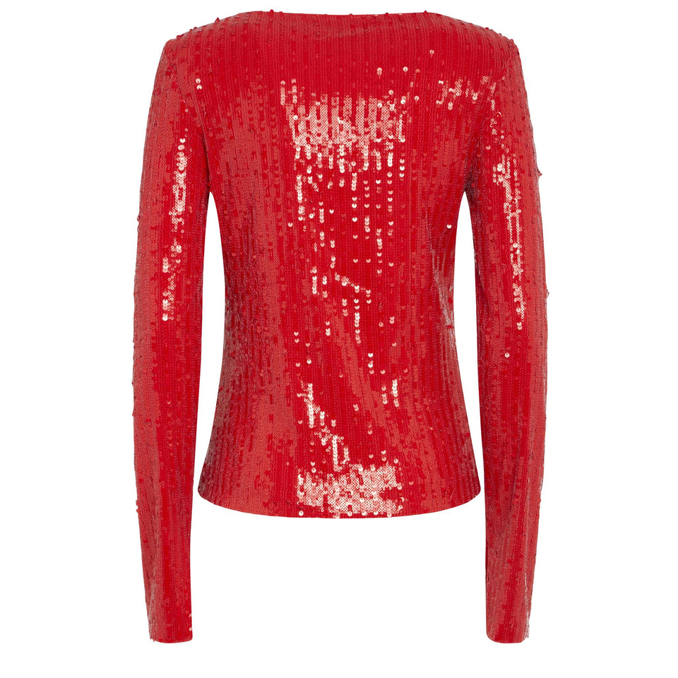 Maglia in tessuto rossa