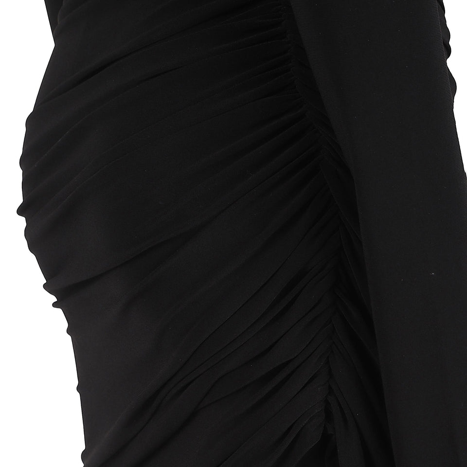 Tuta in tessuto nero KK325JPLR50 001 NORMA KAMALI 