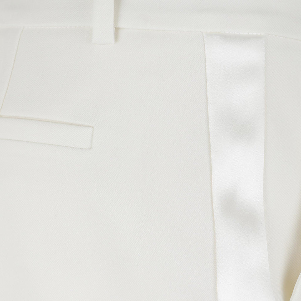 Pantalone in lana bianco D230412 LILIUXY25002 P.A.R.O.S.H. 