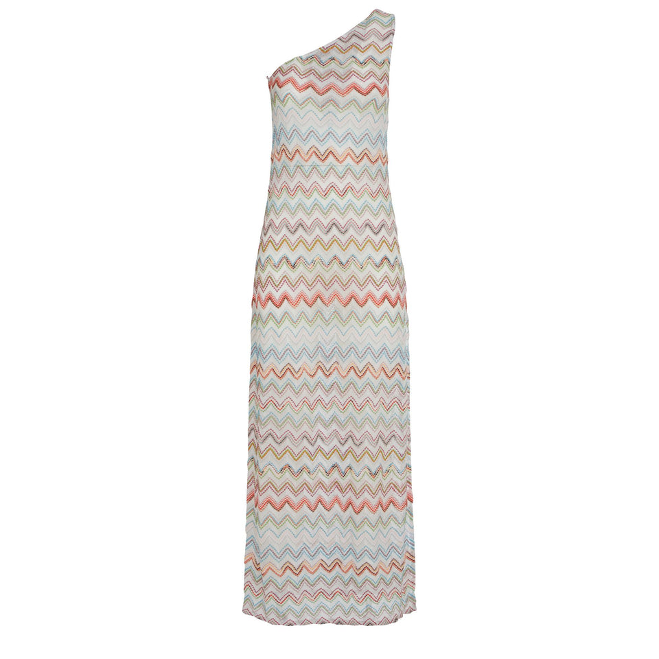 Abito in tessuto multicolor