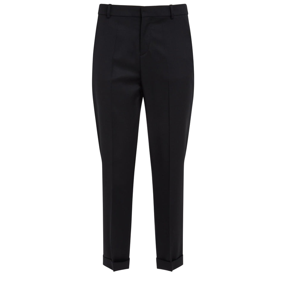 Pantalone in lana nero