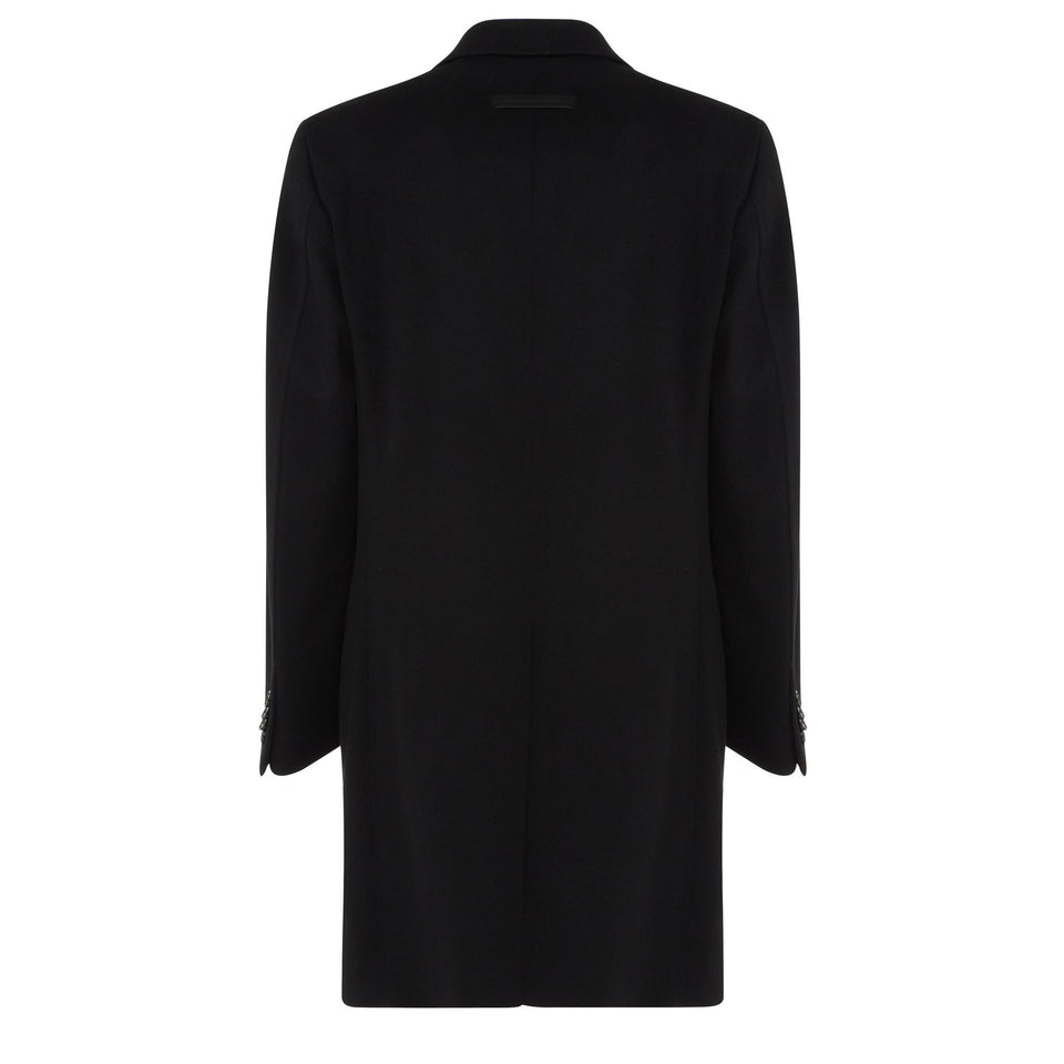 Cappotto in lana nero