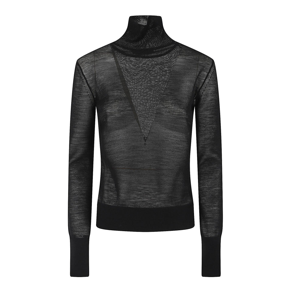 Maglia in lana nera D475M714 EPK95708 ERMANNO SCERVINO 