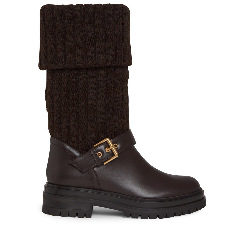 Stivale ''Thurso'' in pelle marrone G80118 20GOM-CKHMOKA+MOKA GIANVITO ROSSI 