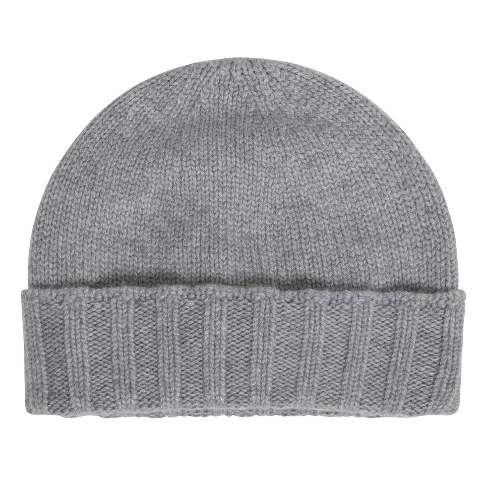 Gray cashmere hat