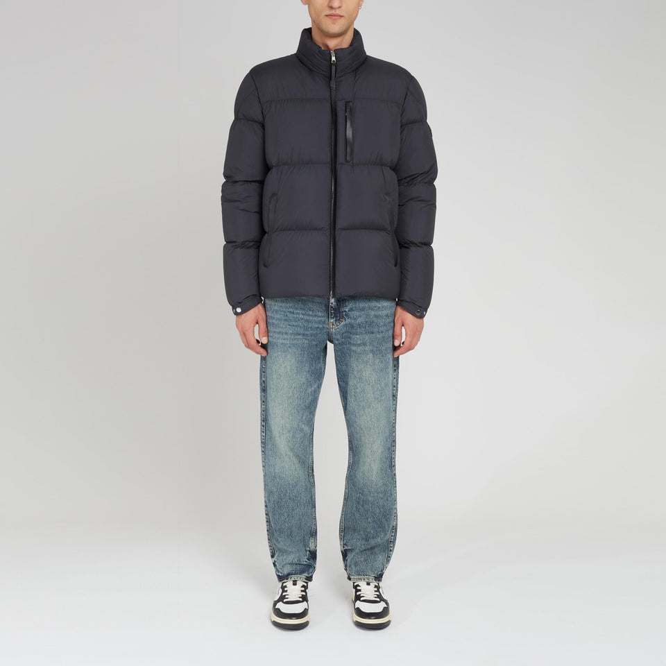 "Besbre" down jacket in black fabric