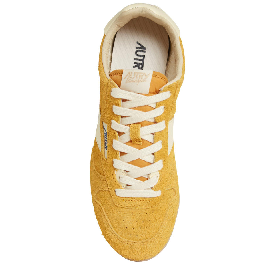 Sneaker in pelle gialla WSLW-UB03 MINYEL/RUT AUTRY 