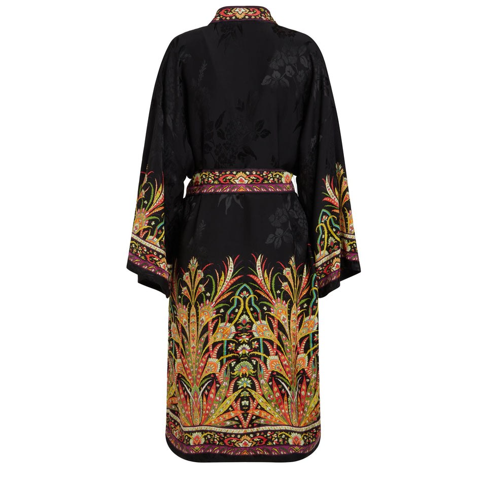 Kimono in tessuto multicolor