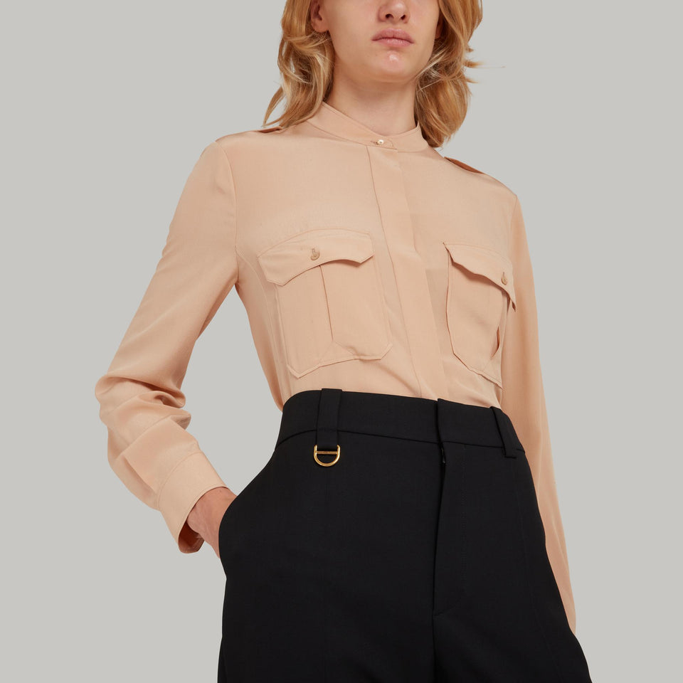 Camicia in tessuto rosa