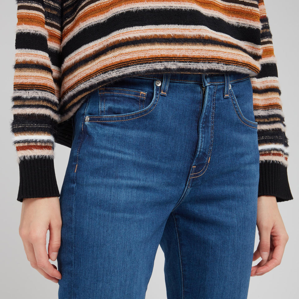 Jeans "Laurel Canyon" in denim blu