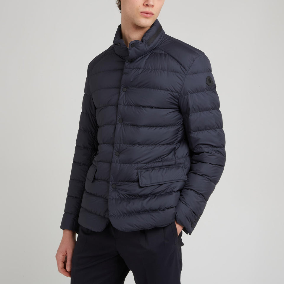 "Carrelet" down jacket in blue fabric