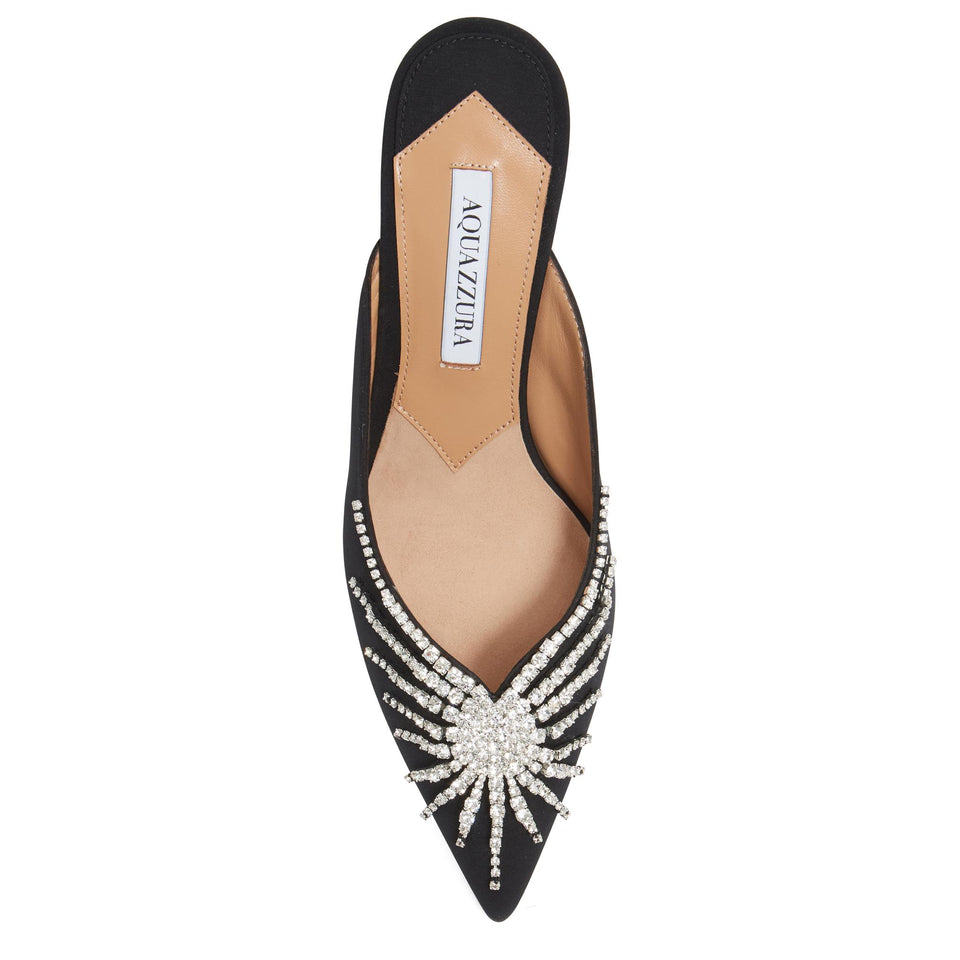 Sandali ''Sunshine'' in suede neri SNIMIDM0 MNG000 AQUAZZURA 