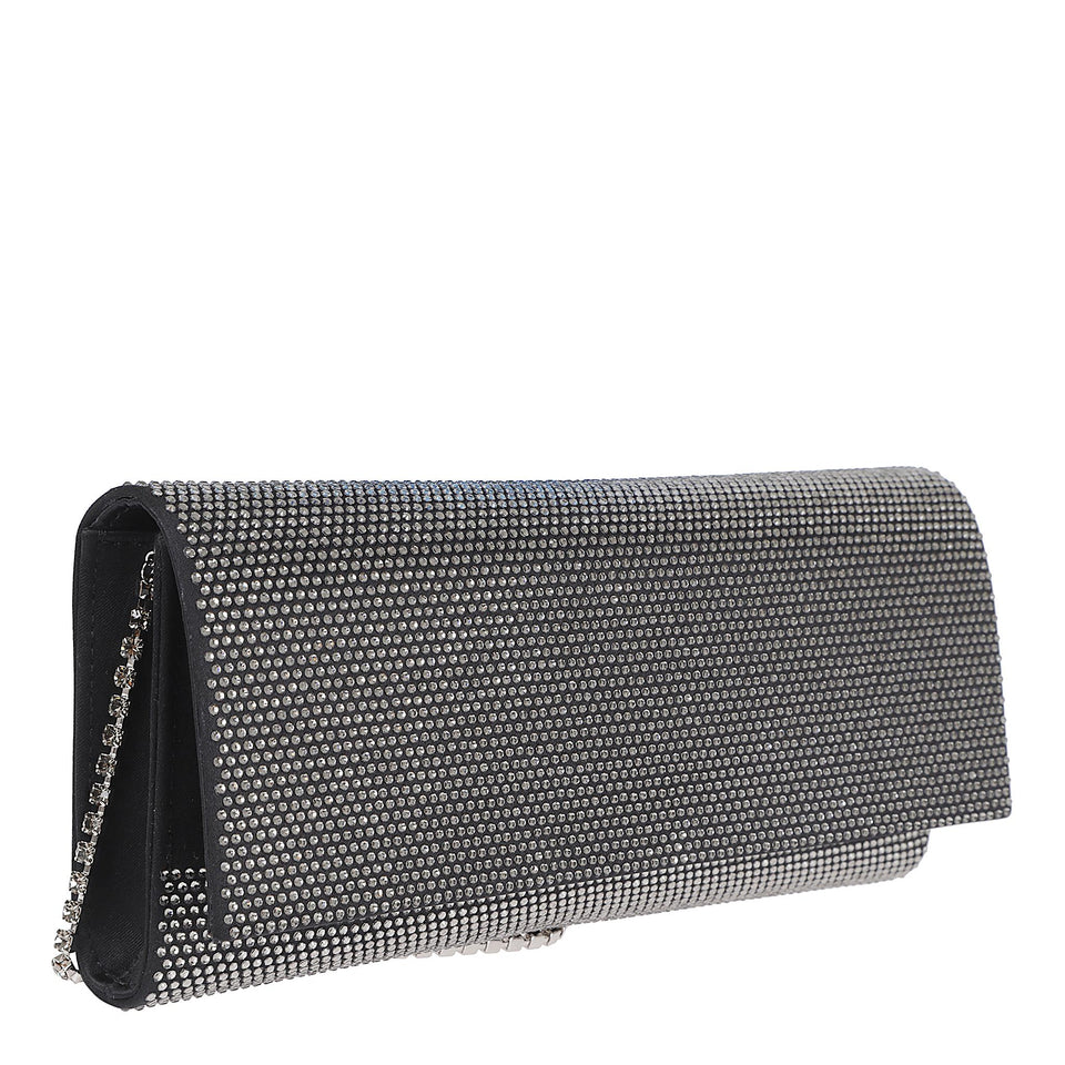 Borsa con cristalli nera CRYENV STNCRYBLACK GEDEBE 