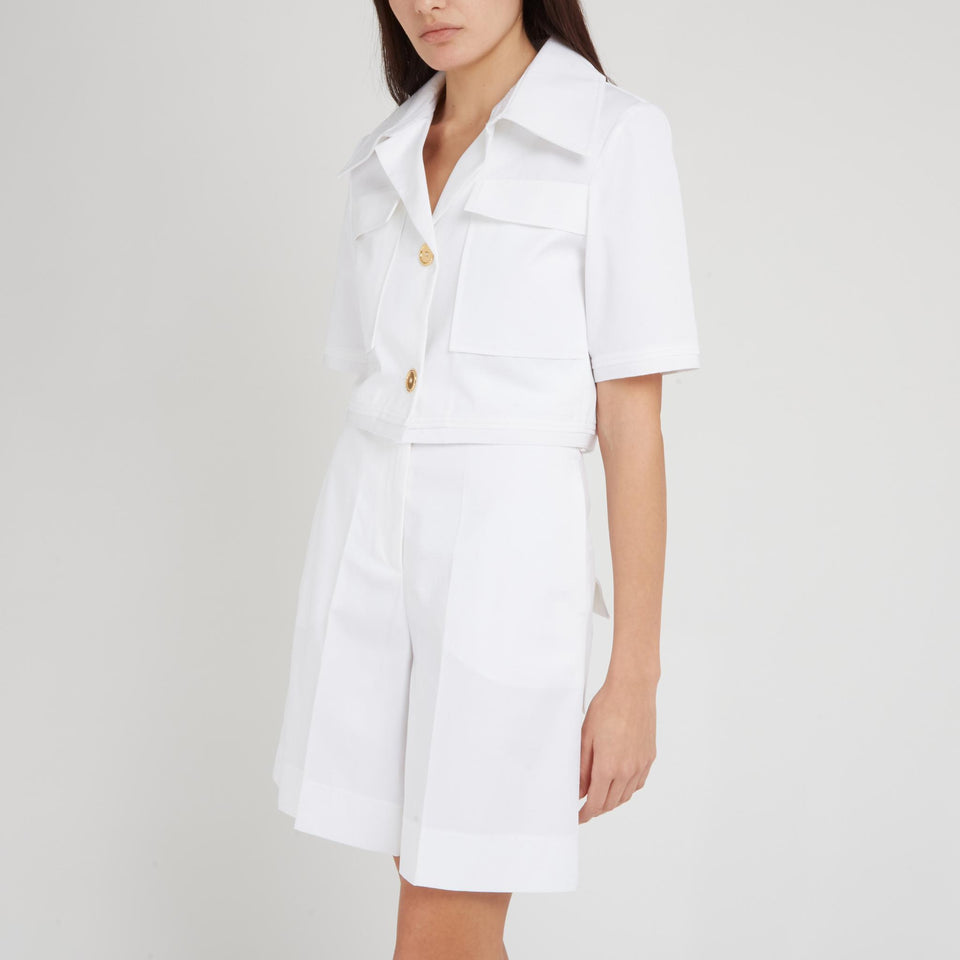 Giacca in cotone bianca