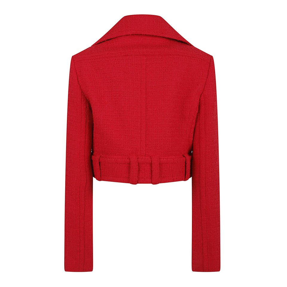 Giacca in tweed rossa JA060 0223312L PATOU 