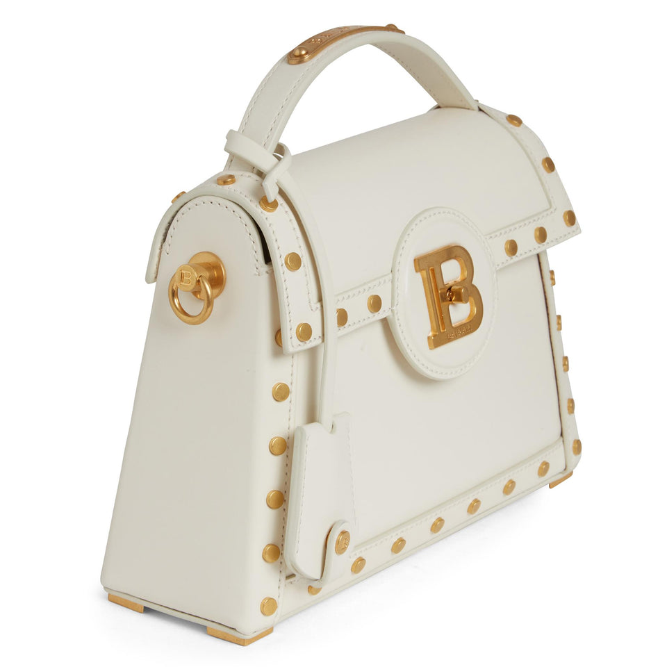 ''B-Buzz Dynasty'' Handbag in White Leather