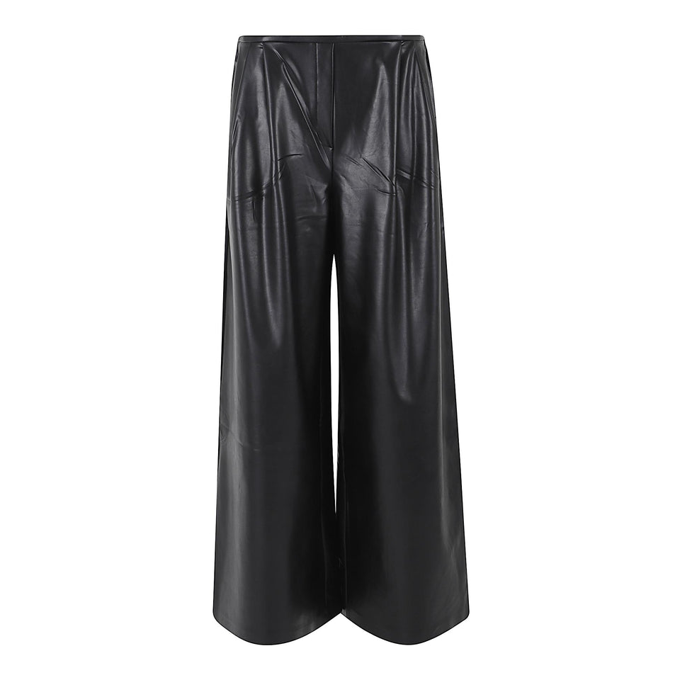 Pantalone baggy in pelle nero ST3257LVO96 001 NORMA KAMALI 