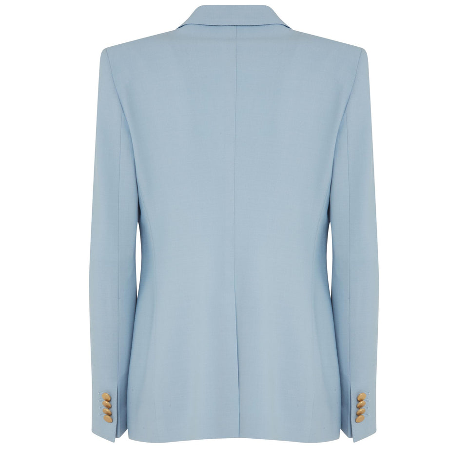 Blazer doppio petto ''J-Parigi'' in tessuto azzurra