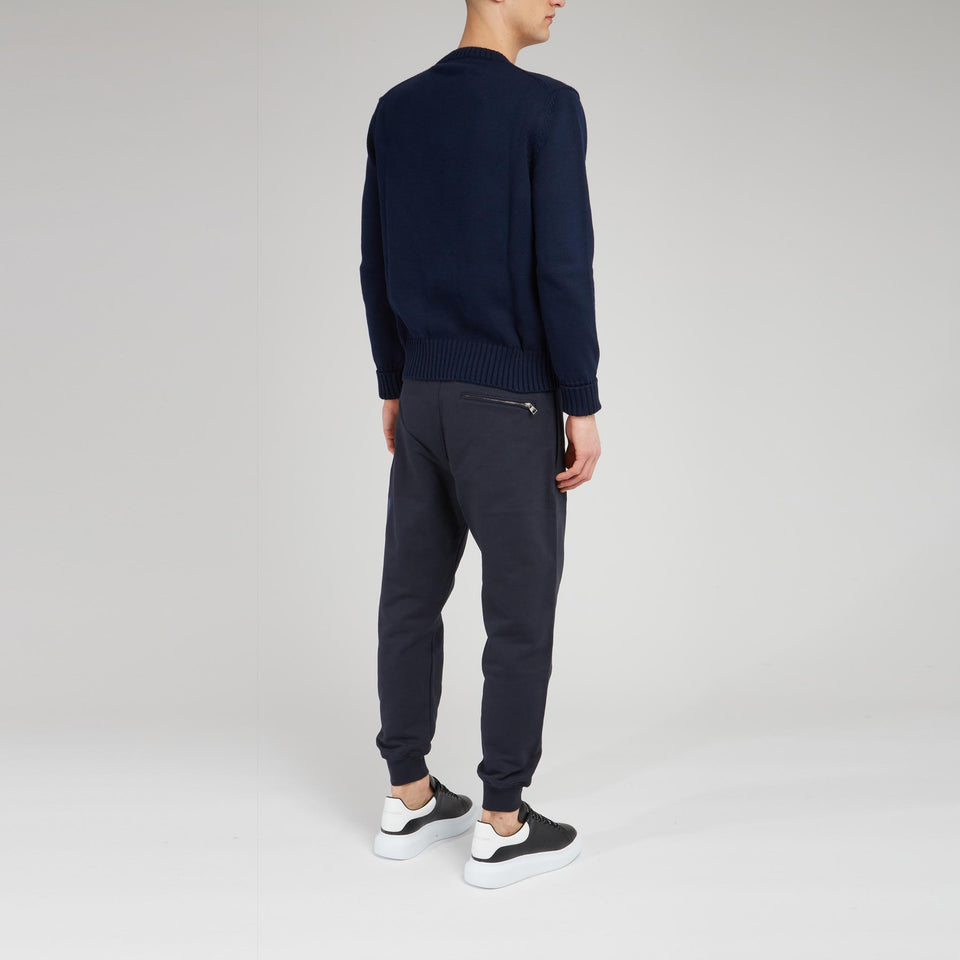 Maglia in cotone blu - GIO MORETTI