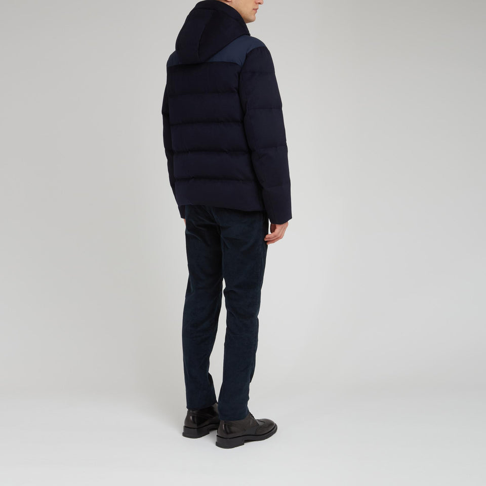 Piumino in cashmere Loropiana blu