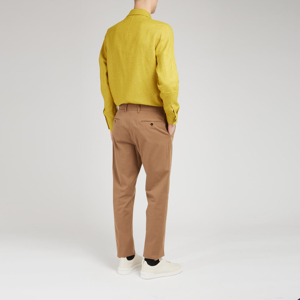 Camicia in cashmere gialla - GIO MORETTI