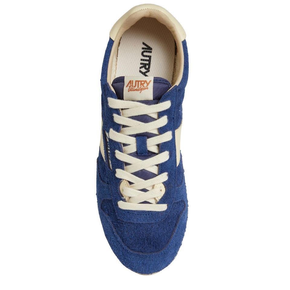 Sneakers ''Windspin'' in suede blu WSLW-UB20 INFIN/RUT AUTRY 