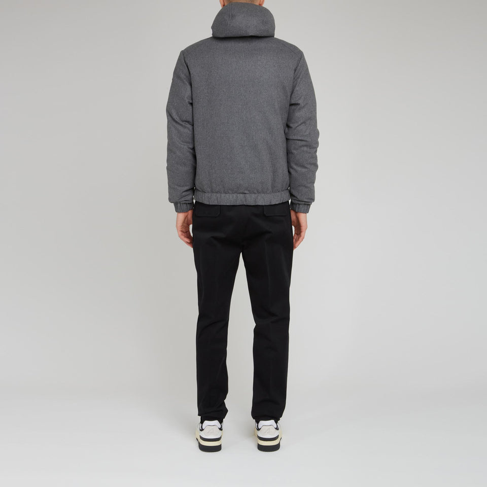 Piumino "Torrani" in tessuto grigio