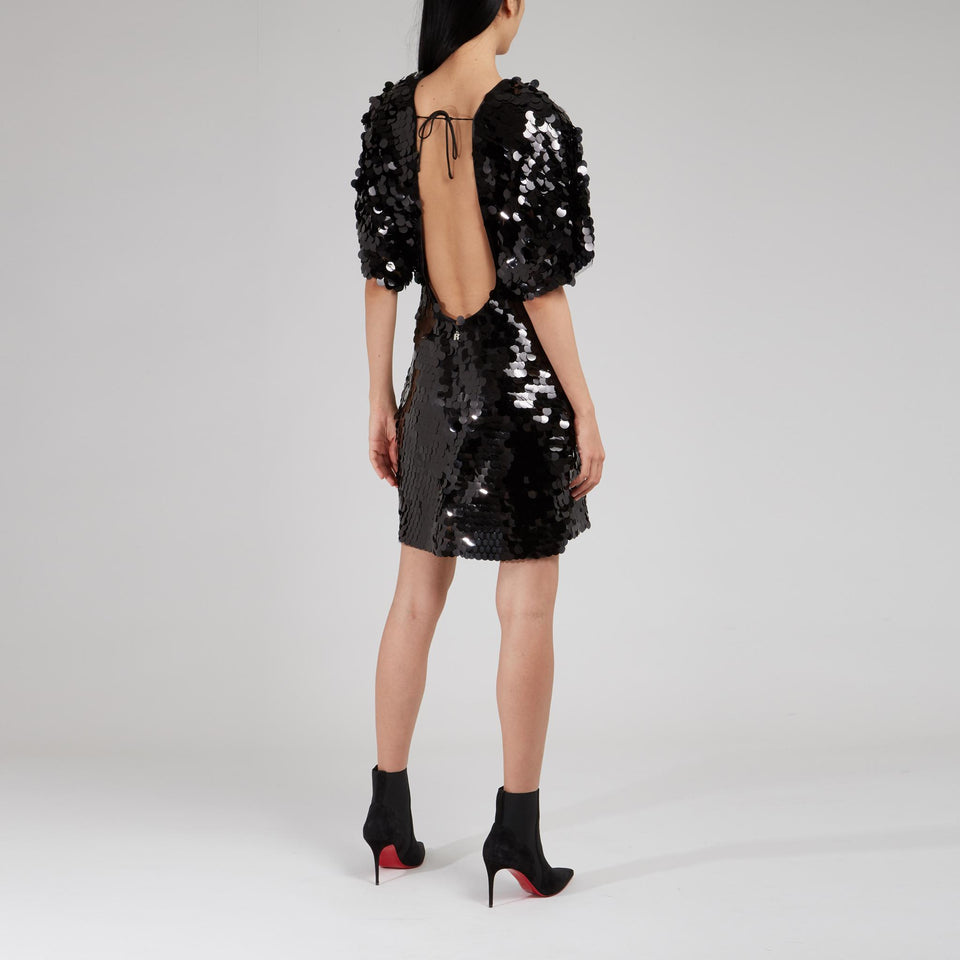 Abito "Jasy" in paillettes nero - GIO MORETTI