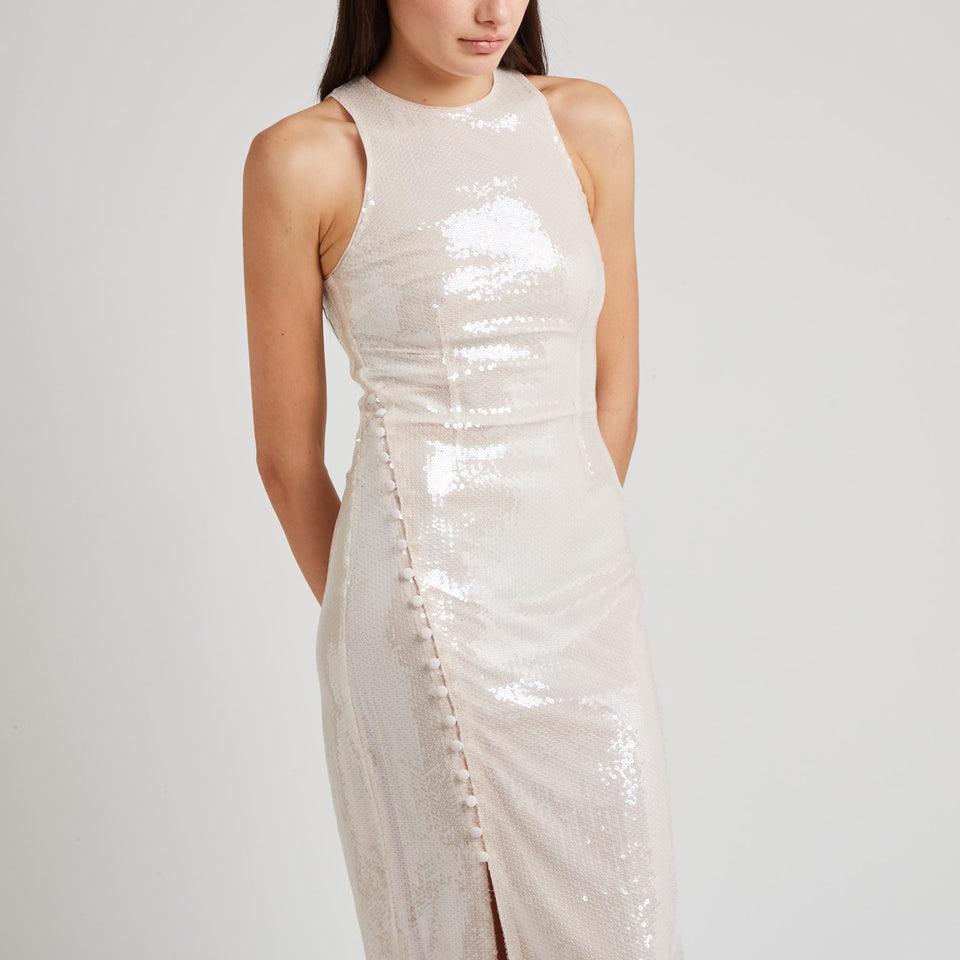 Abito in paillettes rosa