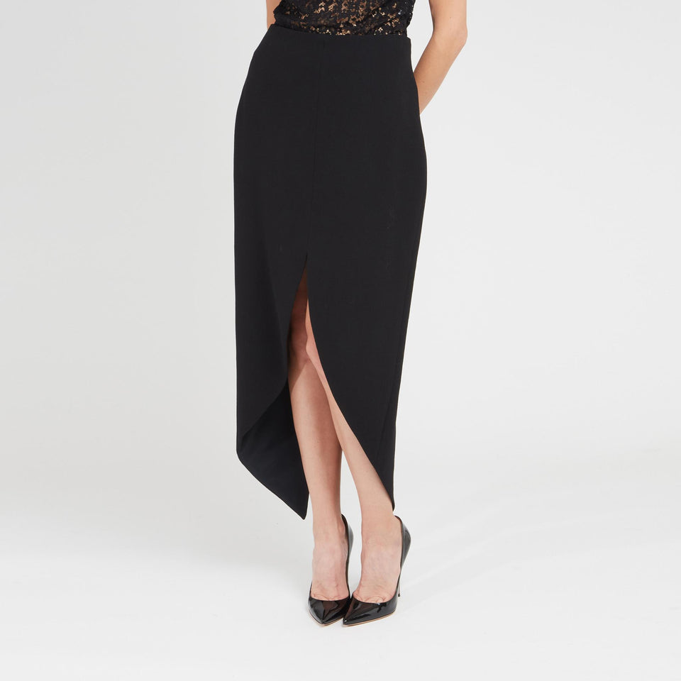 Gonna in tessuto nera S00097 2T0611X1000 DEL CORE 