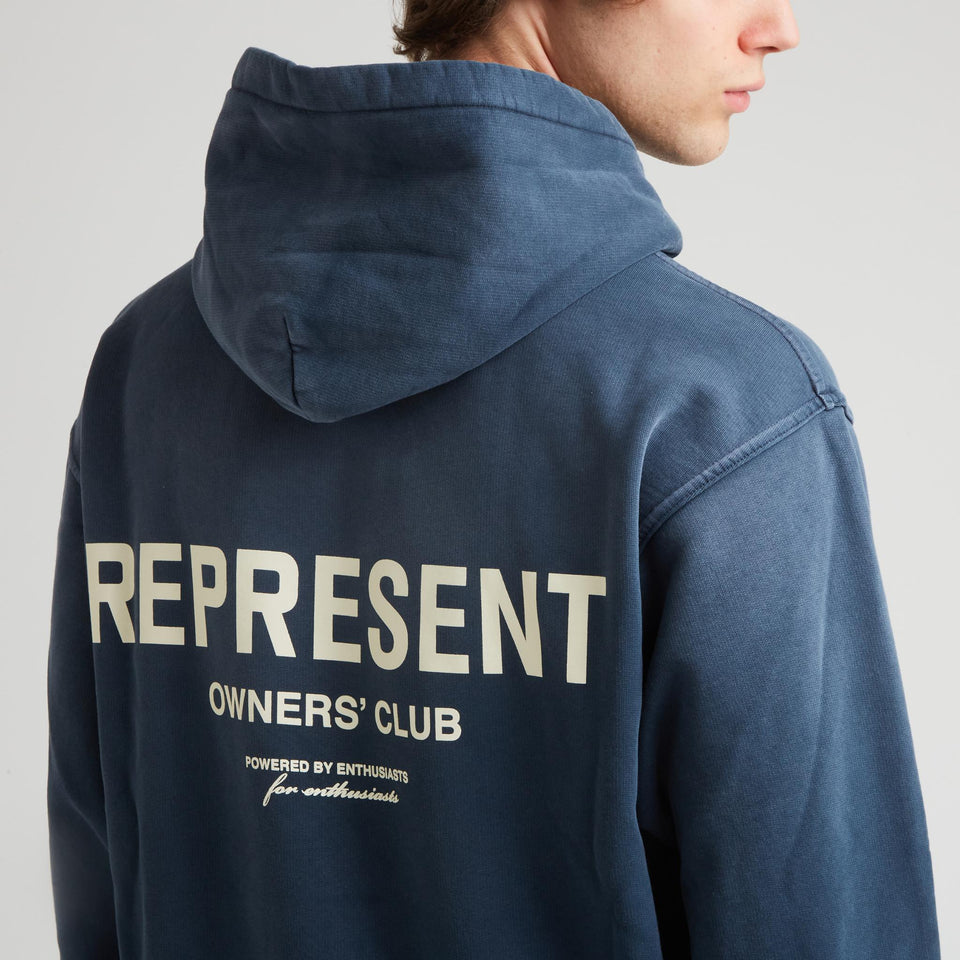Blue Cotton ''Owners Club Hoodie'' Sweatshirt